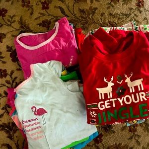 Big girls pajamas size 10/12 and 14/16. 15 sets
